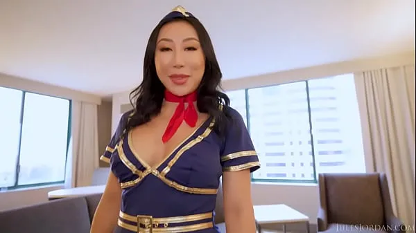 Nicole Doshi Serves Up Hot Anal Sex as Flight Attendant Babe