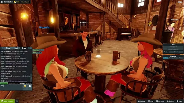 Cowboy Takes Advantage Over Stupid Cowgirl Sisters Threesome Sex HD